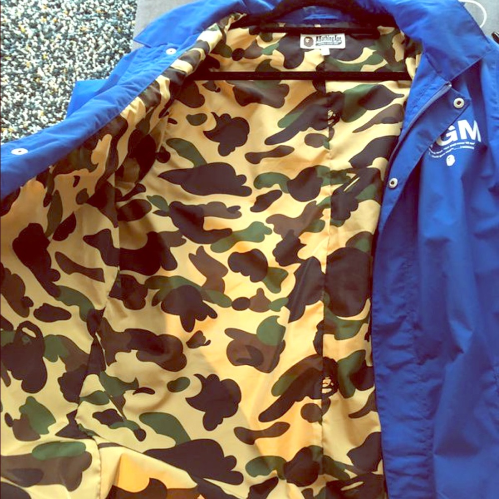Bape rain coat